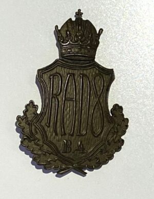 K. u. K. Kappenabzeichen RAD 8(Reitende Art Division 8) B.4.