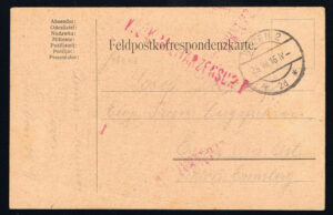 K.u.K. Feldpost Karte Bozen 2 - 2d gelaufen nach Enns 1916 - 1 Weltkrieg