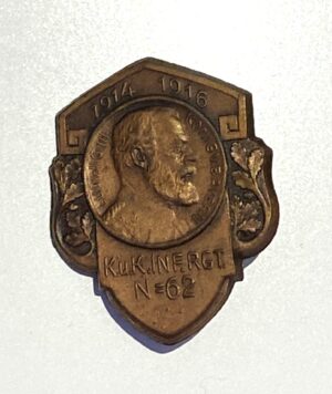 K. u. K. Kappenabzeichen INF. RGT. N=62 Ludwig III. 1914-1916