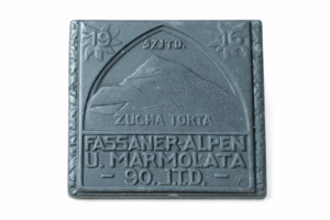K. u. K. Kappenabzeichen Fassaner-Alpen und Marmolata 90. I.T.D. 1916