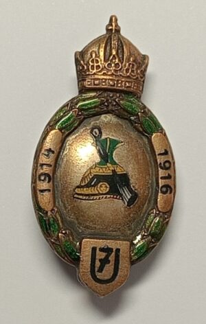 K.u.K. Kappenabzeichen Ulanen Regiment Nr.7 – U.R.7 – 1914-1916