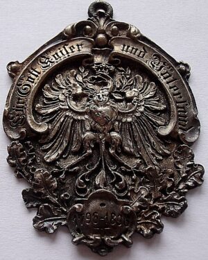 Abzeichen Bozen - Botzen Jahrhundertfeier Herz Jesu Feier " Für Gott Kaiser und Vaterland " 1796-1896