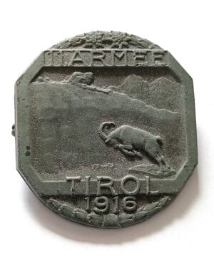 K.u.K. Kappenabzeichen 11. ARMEE TIROL 1916