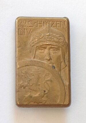 K.u.K. Kappenabzeichen 22. Schützen Div. - 22 Schützen Division